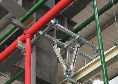 察雅该抗震支架的整体式支吊架结构协调性好